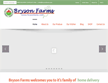 Tablet Screenshot of brysonfarms.com